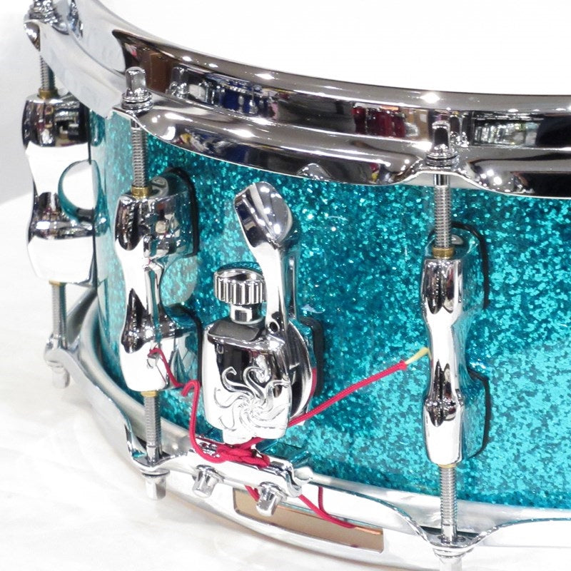 SD1455MA_M-TC_[Maple_Snare_Drum_14''×5_5''_-_Turquoise_Champagne]_03