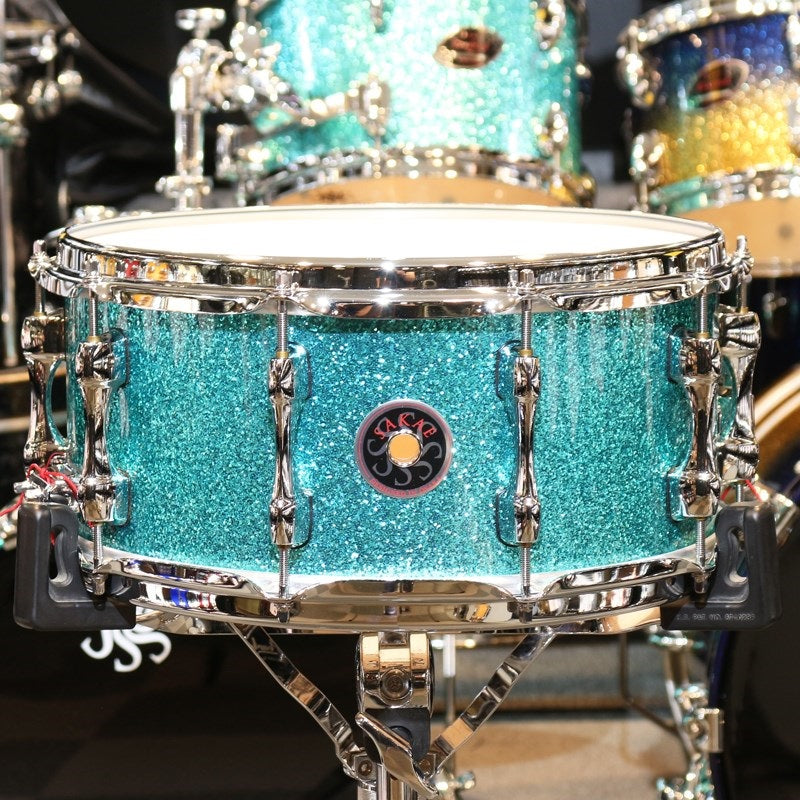 SD1465MA_M-TC_[Maple_Snare_Drum_14''×6_5''_-_Turquoise_Champagne]_01