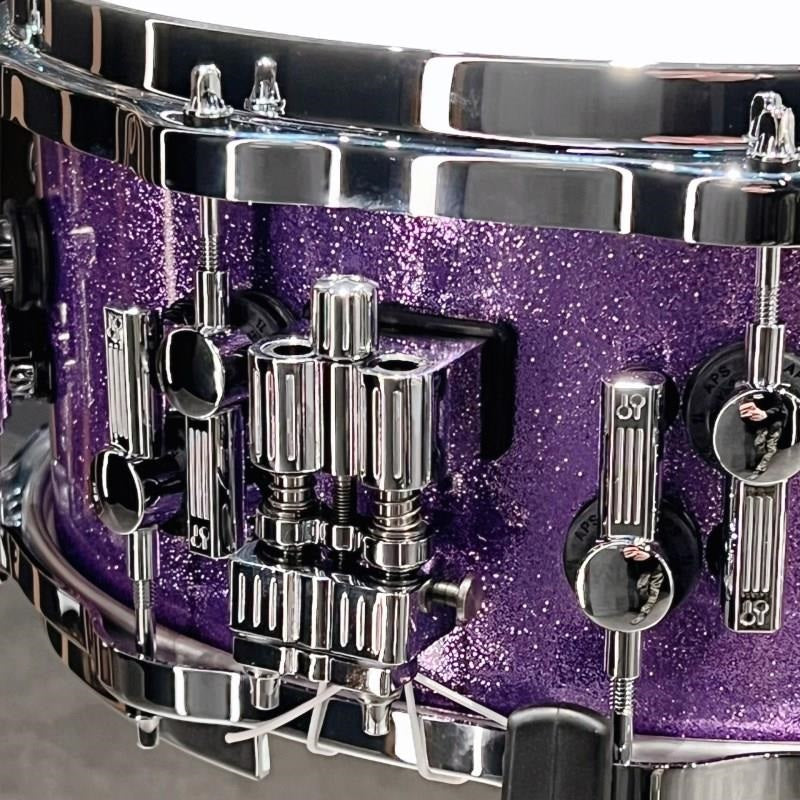 SQ2_System_Snare_Drum_-_Maple_Vintage_14x6_-_Amethyst_Sparkle_[Special_Order]_[In-Store_Display_Special_Price]_03