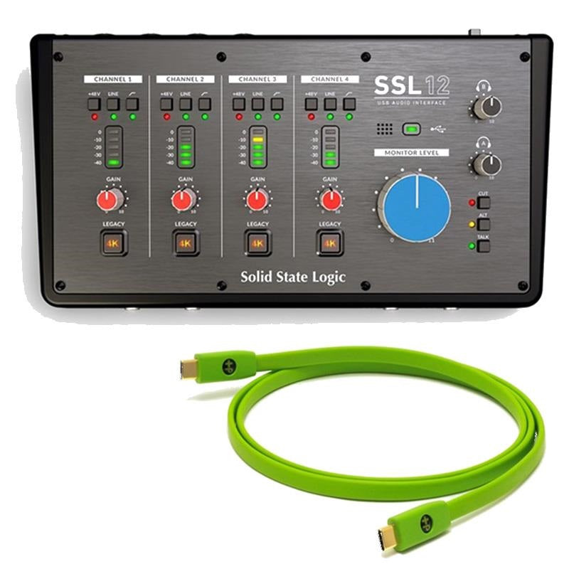 SSL12_+_OYAIDE_High-Quality_USB_Cable_Set_(Type_C_to_C_1_0m)_(Max__12-in_8-out_USB_3_0_Type_C)_(SSL_12)_(Audio_Interface)_(SSL)_(DTM)_(OYAIDE)_01
