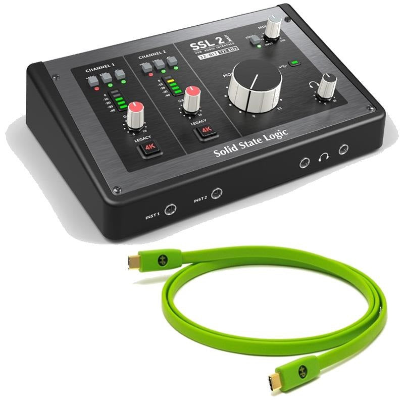 SSL2MKII_+_OYAIDE_High-Quality_USB_Cable_Set_(Type_C_to_C_1_0m)_(SSL2MK2)_(2-in_2-out_USB_2_0_Type_C)_(Audio_Interface)_(SSL)_(DTM)_(OYAIDE)_01