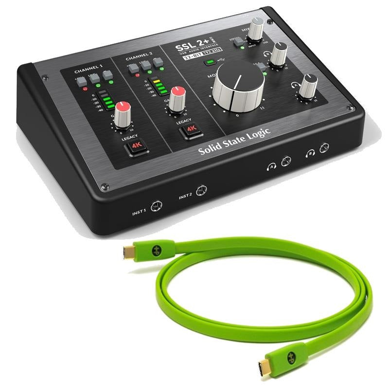 SSL2+MKII + OYAIDE High-Quality USB Cable Set (Type C to C 1.0m