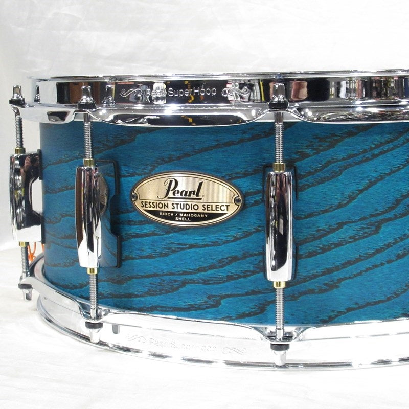 STS1455S_C_#T26_[Session_Studio_Select_14__x_5_5__Snare_Drum_-_Teal_Blue_Ash]_[Pearl_Factory_Tour_2024_Order]_02