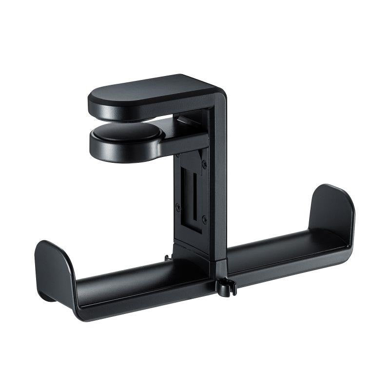 Sanwa_Supply_PDA-STN19BK_(Black)_Headphone_Hook_Headphone_Hanger_(Rotating)_(Holds_2_Headphones)_02