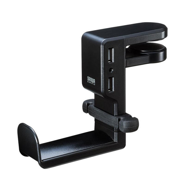 Sanwa_Supply_PDA-STN29BK_(Black)_(Headphone_Hook)_(Headphone_Hanger)_(Rotating)_01