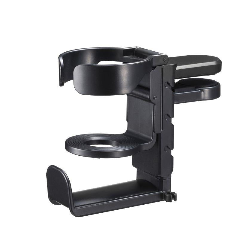 Sanwa_Supply_PDA-STN71BK_(Black)_Headphone_Hook_Headphone_Hanger_with_Rotating_Drink_Holder_01