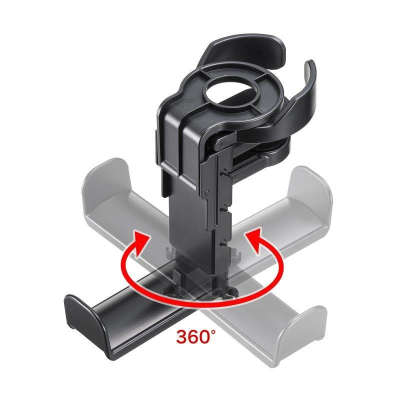 Sanwa_Supply_PDA-STN71BK_(Black)_Headphone_Hook_Headphone_Hanger_with_Rotating_Drink_Holder_02