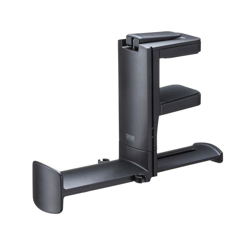Sanwa_Supply_PDA-STN73BK_(Black)_Headphone_Hook_Headphone_Hanger_(Rotating)_for_2_Headphones_01