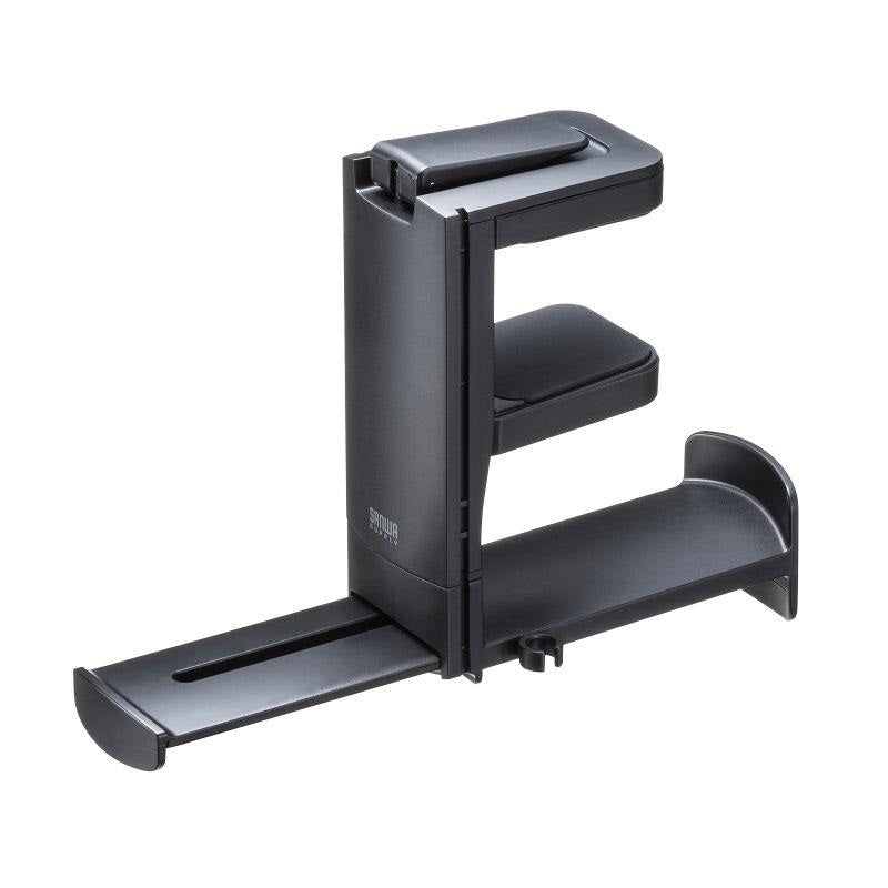 Sanwa_Supply_PDA-STN73BK_(Black)_Headphone_Hook_Headphone_Hanger_(Rotating)_for_2_Headphones_03