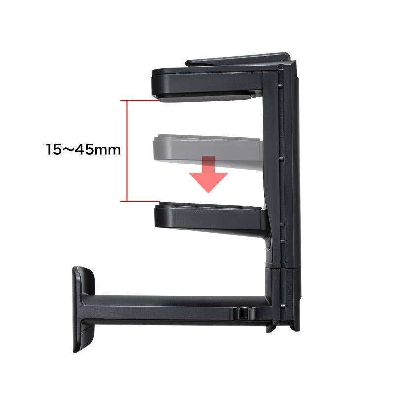 Sanwa_Supply_PDA-STN74BK_(Black)_Headphone_Hook_Headphone_Hanger_with_Drink_Holder_04