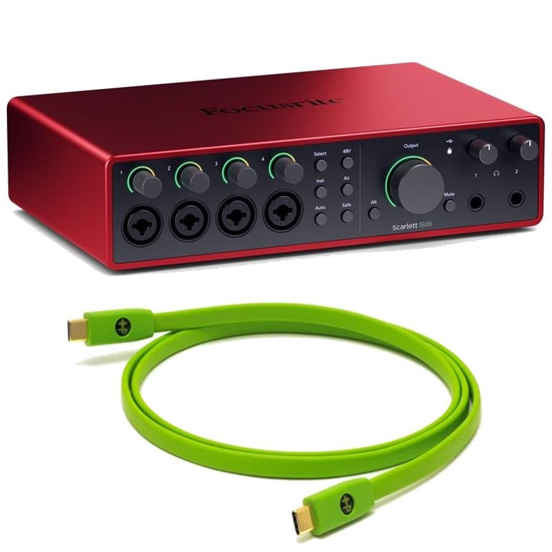 Scarlett_18i16_Gen4_+_OYAIDE_High-Quality_USB_Cable_Set_(Type_C_to_C_1_0m)_(18-in，_16-out_USB_Audio_Interface)_(Focusrite)_(OYAIDE)_01