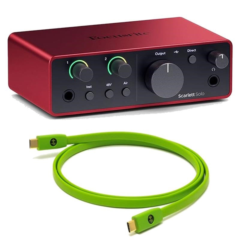 Scarlett_Solo_gen4_+_OYAIDE_High-Quality_USB_Cable_Set_(Type_C_to_C_1_0m)_(2-in-2-out_USB-C_Audio_Interface)_(Focusrite)_(Oyaide)_01