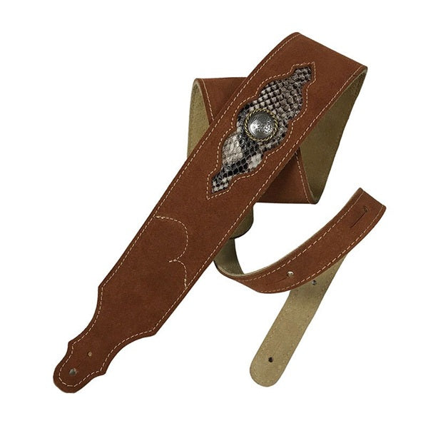 Sculpted_Suede_Snake_Pattern_Guitar_Strap_[8S1B-RU-SN]_01