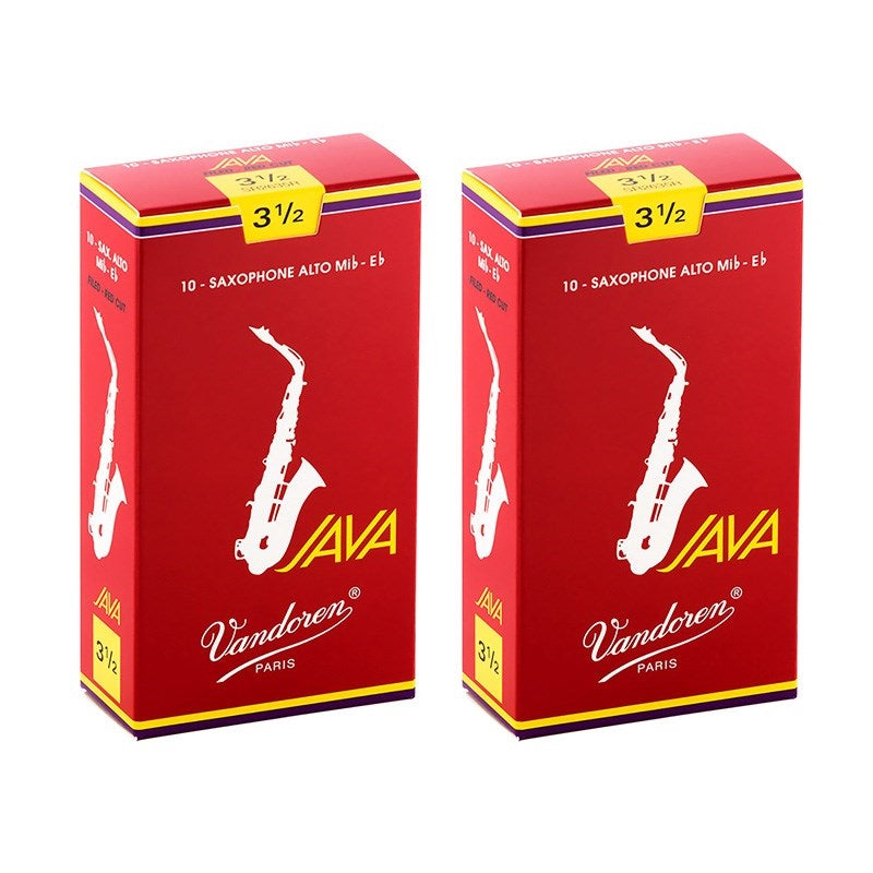Java Redand Green Reeds Set of 2 Vandoren JAVA RED Alto Saxophone Reeds, 3-1/2 Hardness, Ships ...