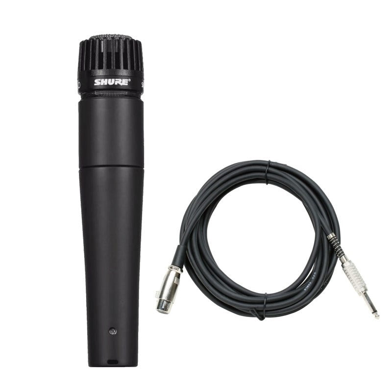 Shure_SM57-LCE_[5_0m_Microphone_Cable_Set_(XLR_Female_to_TS_Phone)]_(2-Year_Warranty)_(Standard_Dynamic_Microphone)_(A_Standard_for_Instrument_and_Guitar_Recording)_01