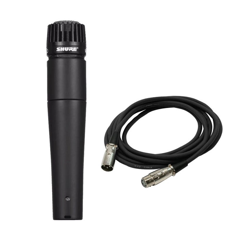 Shure_SM57-LCE_[Microphone_Cable_Set_(XLR_Female_to_XLR_Male)，_5_0m]_(2-Year_Warranty，_Official_Product_in_Japan)_(Classic_Dynamic_Microphone)_(A_Standard_for_Instrument_and_Guitar_Recording)_01