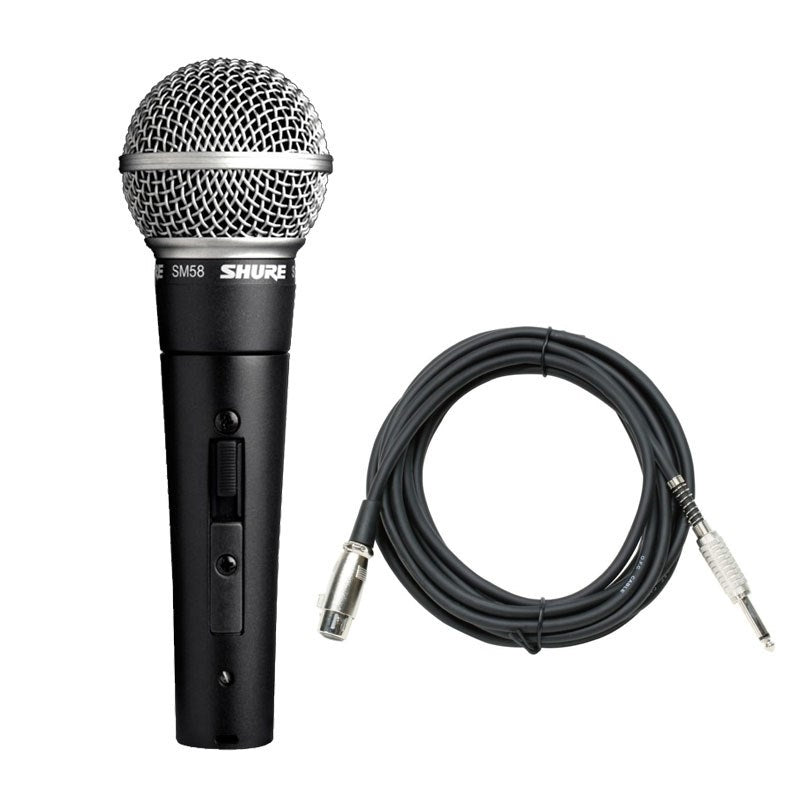 Shure_SM58SE_Microphone_Cable_Set_(XLR_Female_to_TS_Phone)，_5_0m_(Standard_Dynamic_Microphone_with_Switch)_(2-Year_Warranty，_Official_Japanese_Product)_01