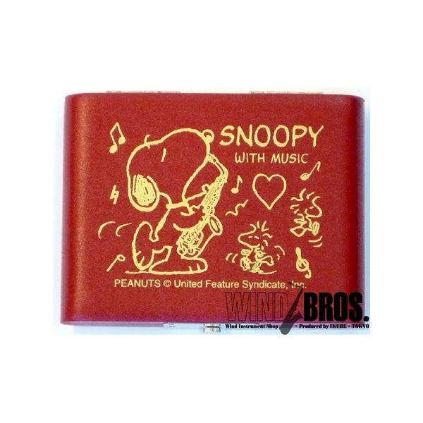 Snoopy_with_Music_Alto_Saxophone_Reed_Case_(5-Pack)_Red_&_Gold_[SAS-05R]_01