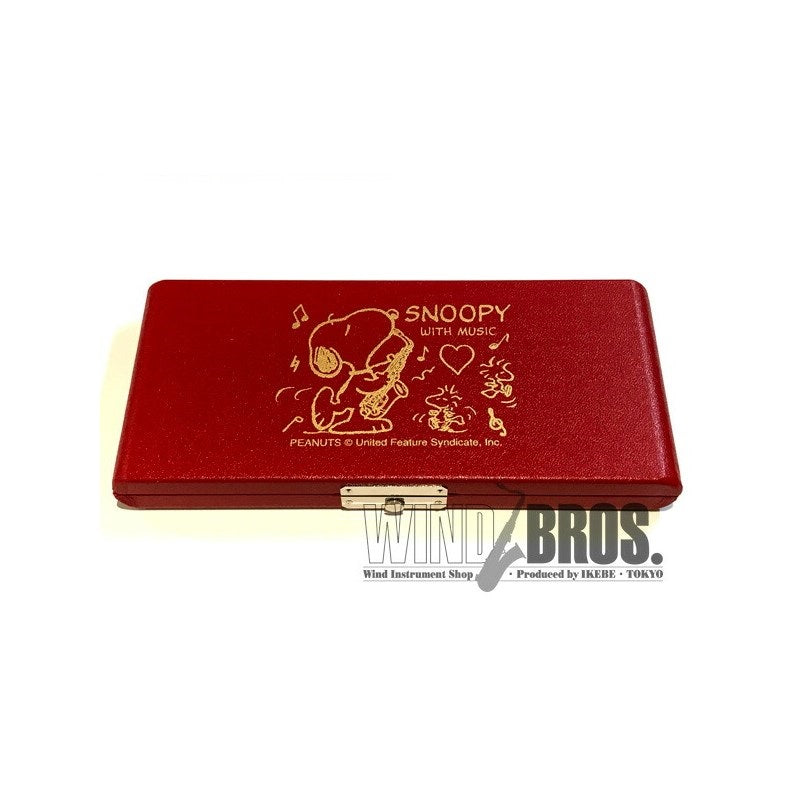Snoopy_with_Music_Alto_Saxophone_Reed_Case，_Red_&_Gold，_10-Pack_[SAS-10R]_01
