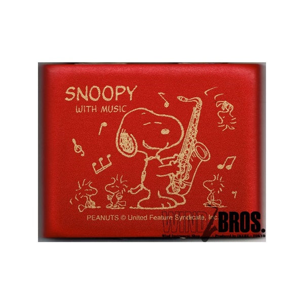 Snoopy_with_Music_Tenor_Saxophone_Reed_Case_(5-Pack)_Red_&_Gold_[STS-05R]_01
