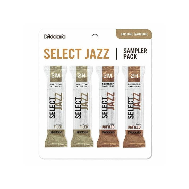 [Special_Offer!]_D'Addario_Woodwinds_Select_Jazz_Sampler_Pack，_Baritone_Saxophone_Reeds，_2M_2H_Hardness_01