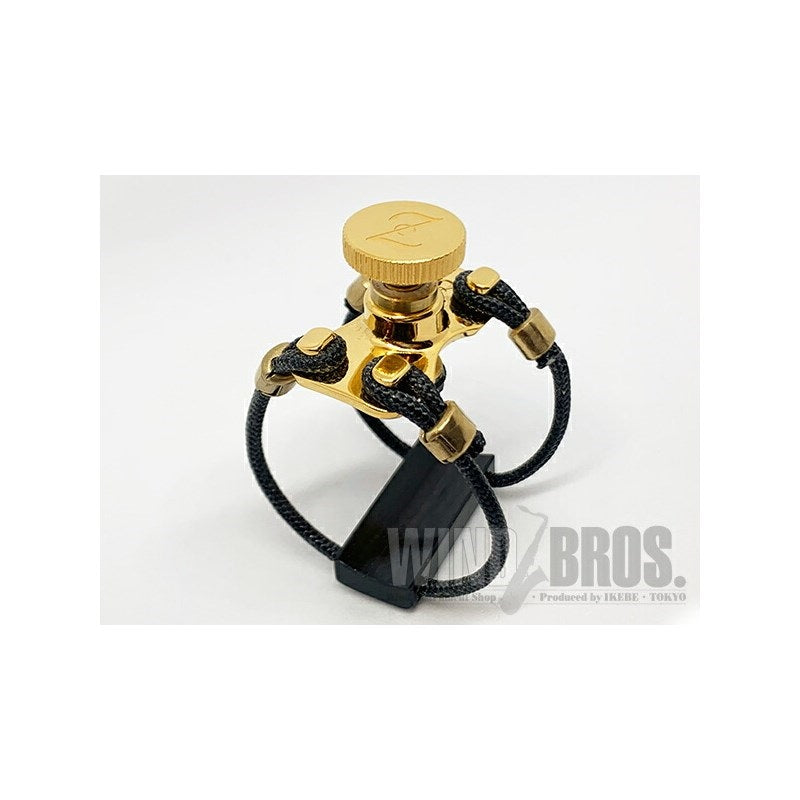 [Special_Order_Item]_Zak_Ligature_for_Tenor_Saxophone，_24K_Gold_Brass_Ebony_[ZL3222]_01