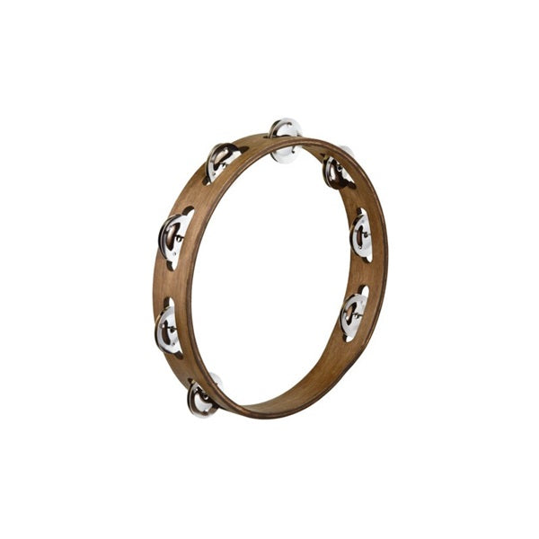 TA1WB_[Traditional_Wood_Tambourines，_Stainless_Steel_Jingles_1_row]_01