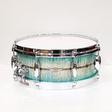TMS1455DR-ECB_[STAR_Maple_14''×5_5''_Snare_Drum_-_Emerald_Sea_Curly_Maple_Burst]_[Made_in_Japan]_01