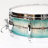 TMS1455DR-ECB_[STAR_Maple_14''×5_5''_Snare_Drum_-_Emerald_Sea_Curly_Maple_Burst]_[Made_in_Japan]_02