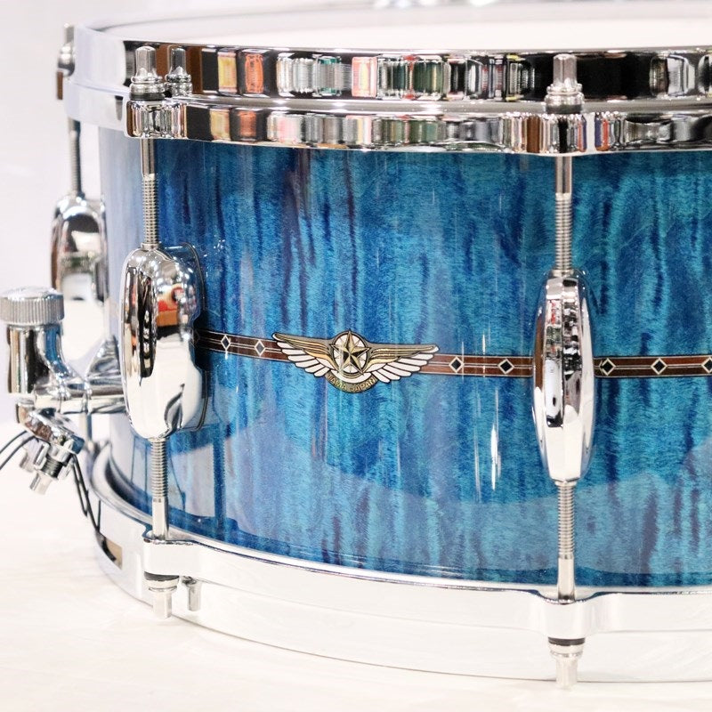 TMS1465DR-OLC_[STAR_Maple_14''×6_5''_Snare_Drum_-_Ocean_Blue_Curly_Maple]_[Made_in_Japan]_02