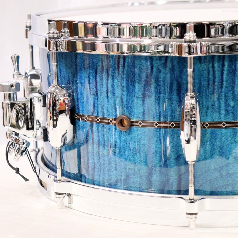 TMS1465DR-OLC_[STAR_Maple_14''×6_5''_Snare_Drum_-_Ocean_Blue_Curly_Maple]_[Made_in_Japan]_05