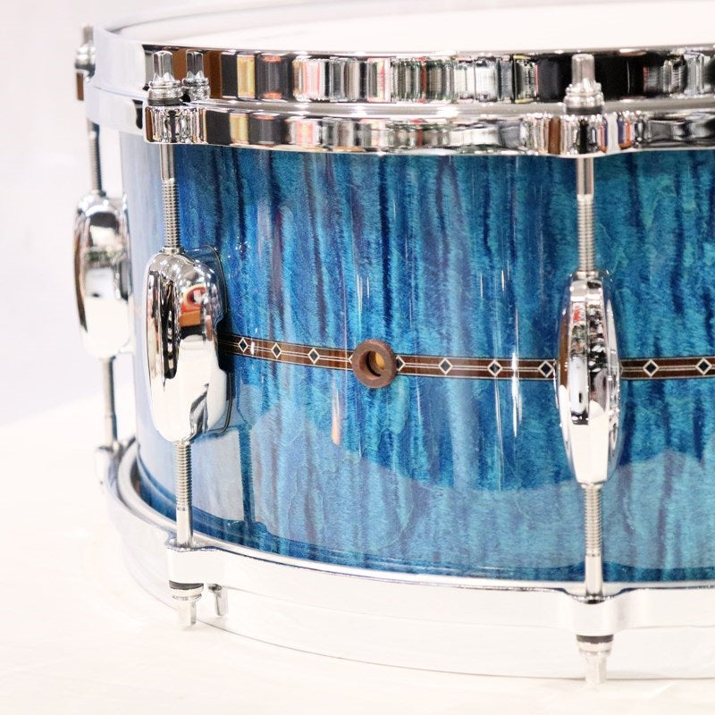 TMS1465DR-OLC_[STAR_Maple_14''×6_5''_Snare_Drum_-_Ocean_Blue_Curly_Maple]_[Made_in_Japan]_06