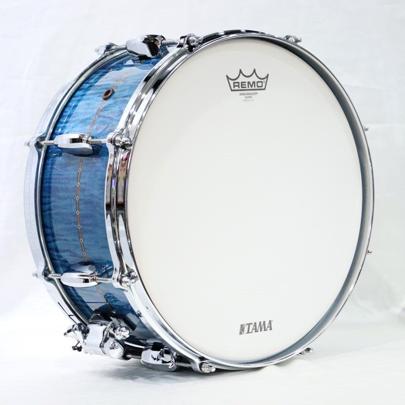 TMS1465DR-OLC_[STAR_Maple_14''×6_5''_Snare_Drum_-_Ocean_Blue_Curly_Maple]_[Made_in_Japan]_08