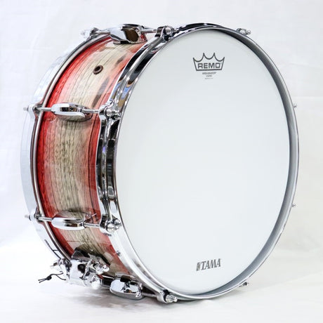 TWS1465A-GJB_[STAR_Walnut_14''×6_5''_Snare_Drum_-_Garnet_Japanese_Sen_Burst]【Made_in_Japan】_08