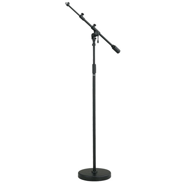 Tama_MS736RBK_(Iron_Works_Studio_Series)_Microphone_Stand_with_Long_Boom_and_Round_Base_01