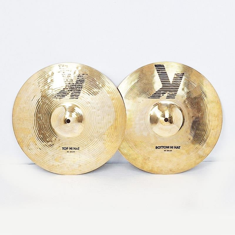 USED_80's~90's_K_Zildjian_HiHat_14_Pair_Brilliant_Finish_[Top_938g_Bottom_1372g]_01