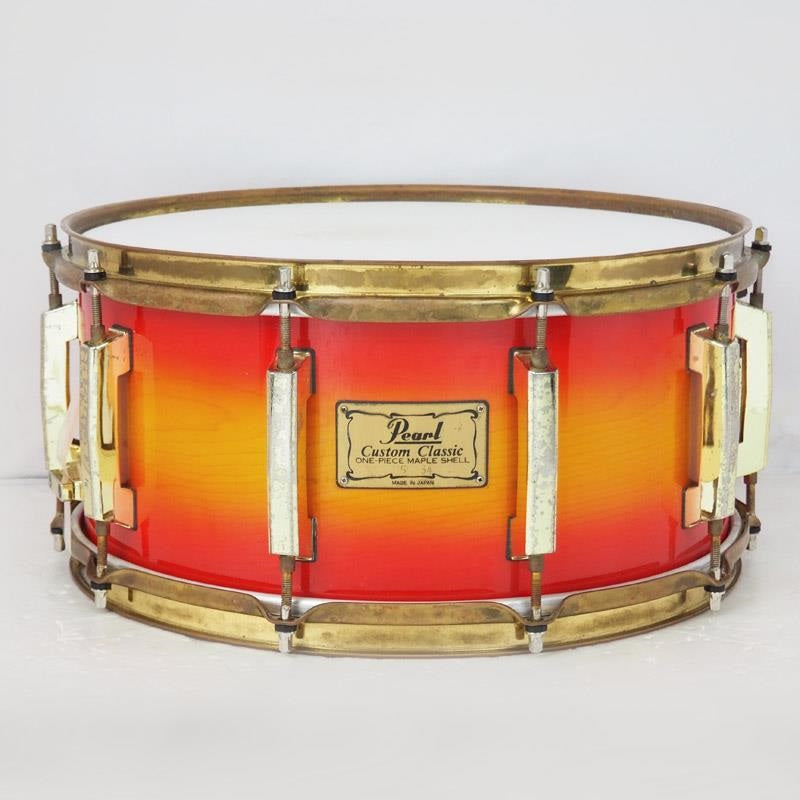 USED_CL-5314D-BR_[Custom_Classic_One_Pice_Maple_14×6_5___#121_Cherry_Sunburst_Lacquer_Made_In_Japan]_01