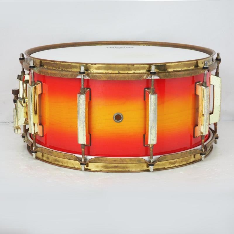 USED_CL-5314D-BR_[Custom_Classic_One_Pice_Maple_14×6_5___#121_Cherry_Sunburst_Lacquer_Made_In_Japan]_02