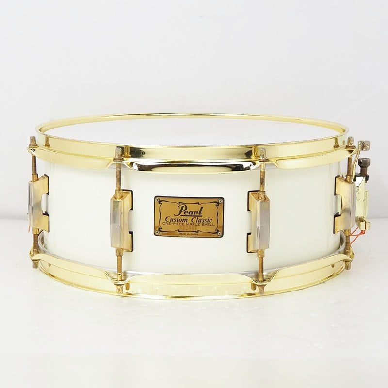 USED_CL-5314_[Custom_Classic_One_Pice_Maple_14×5_5_#109_Pure_white_Lacquer_Made_In_Japan]_01