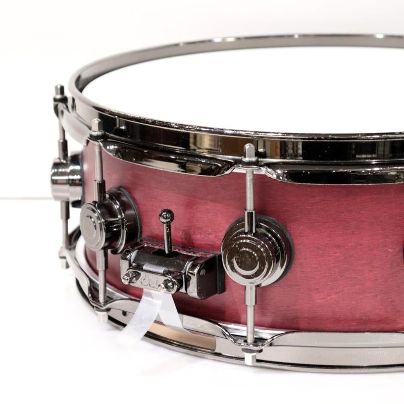 USED_Collector's_Pure_Maple_Snare_Drum_14''×5''_-_Cherry_Satin_Oil___Black_NICkel_Hardware_05