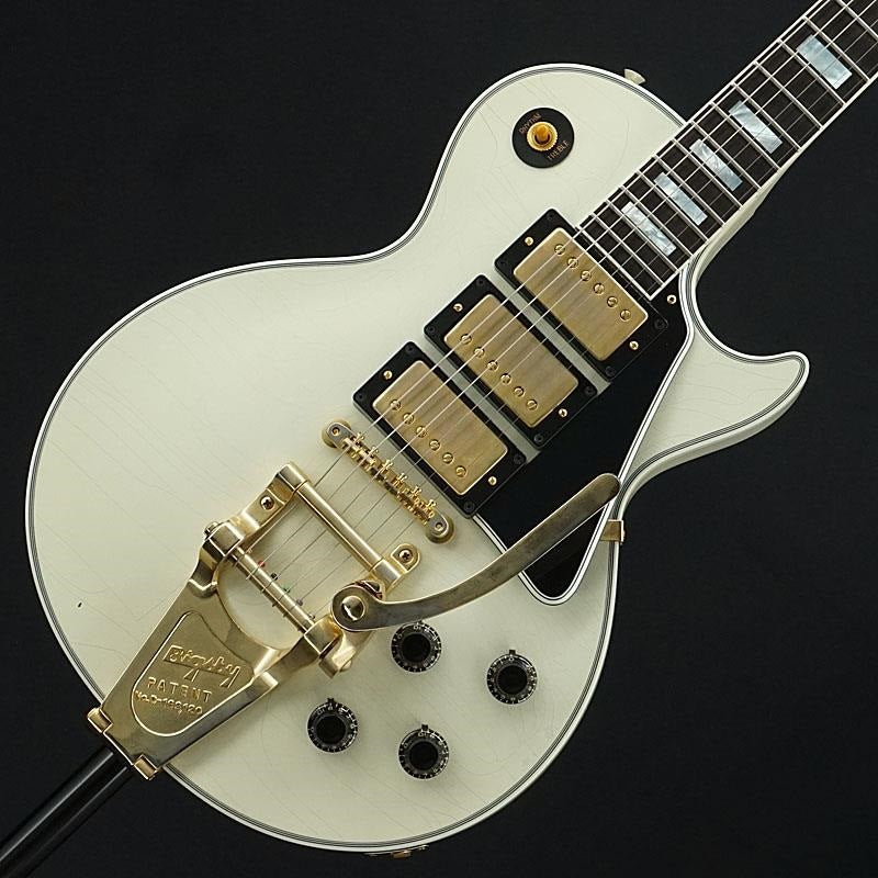USED_Murphy_Lab_1957_Les_Paul_Custom_Reissue_3-Pickup_w_Bigsby_Ultra_Light_Aged_(Polaris_White)_[SN_7_4819]_01