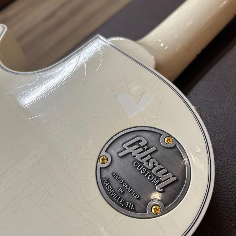 USED_Murphy_Lab_1957_Les_Paul_Custom_Reissue_3-Pickup_w_Bigsby_Ultra_Light_Aged_(Polaris_White)_[SN_7_4819]_10