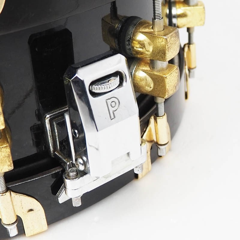 USED_PREMiER_75TH_ANNIVERSARY_SIGNIA_Snare_Drum_14×5_5_[Ebonye_Lacquer_18K_Gold_Hardware]_06