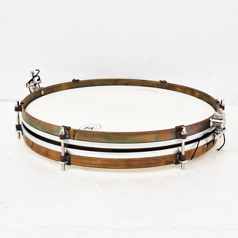 USED_Pancake_14_x_1_5_Raw_Brass_Snare_Drum_[Single_Tension，_No_Lugs，_with_Brass_Single_Hoops]_03