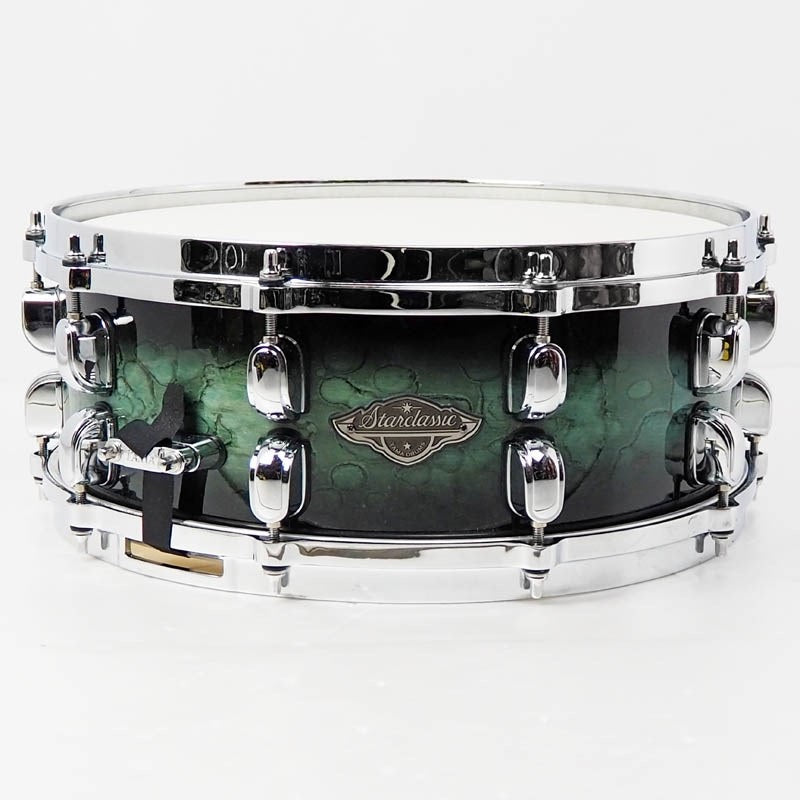 USED_Starclassic_Performer_Snare_Drum_14×5_5_-_Molten_Steel_Blue_Burst_[MBSS55-MSL]_01
