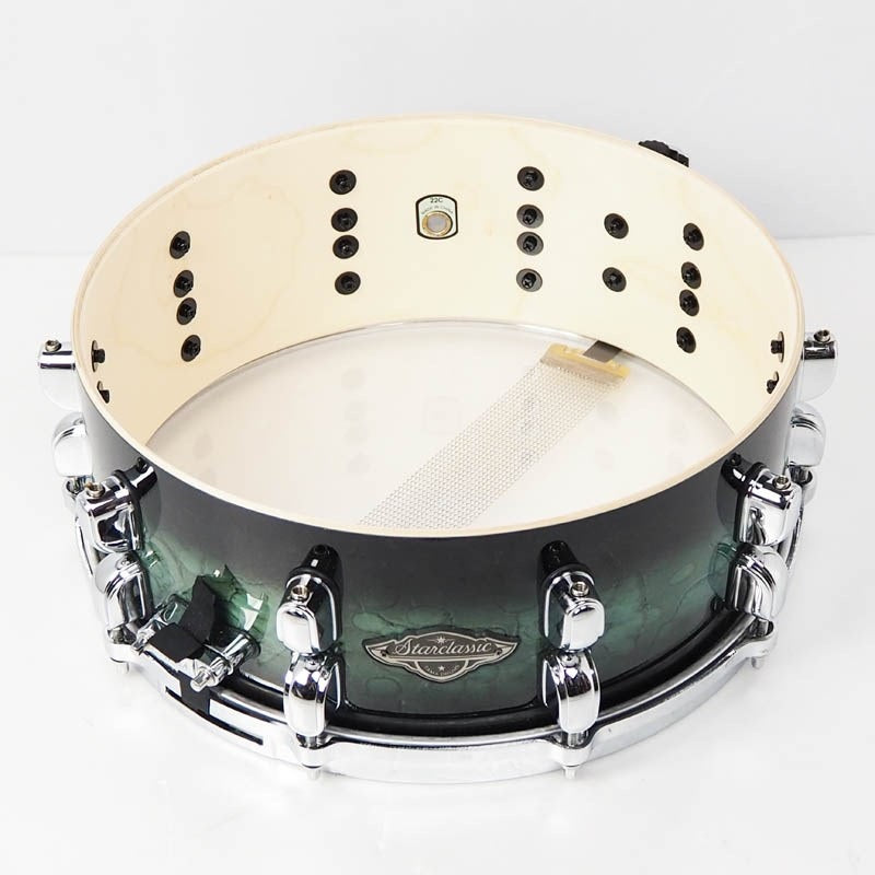 USED_Starclassic_Performer_Snare_Drum_14×5_5_-_Molten_Steel_Blue_Burst_[MBSS55-MSL]_09