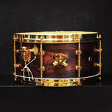 USED_Used_Lang_Percussion_Billy_Gladstone_Cocobolo_Solid_Shell_Snare_Drum_14x7__Gold_Hardware_3-Way_Tuning_01