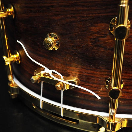 USED_Used_Lang_Percussion_Billy_Gladstone_Cocobolo_Solid_Shell_Snare_Drum_14x7__Gold_Hardware_3-Way_Tuning_09