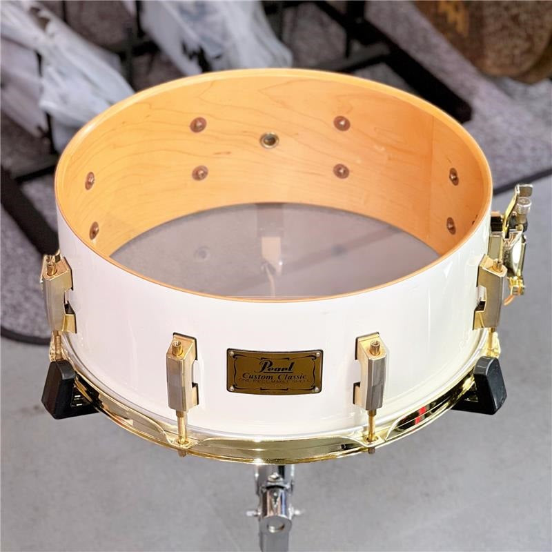 USED_Used_item_CL-5314_[Custom_Classic_One_Pice_Maple_14×5_5_#109_Pure_white_Lacquer][Made_In_Japan]_04