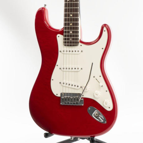 USED_​​2012_Custom_Deluxe_Stratocaster_AAA_Quilted_Maple_Veneer_Top_Abby's_Handwound_PU_(Candy_Red_R)[SN__7916]_01